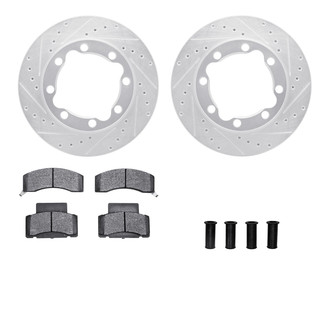 R1 Concepts® - Drilled and Slotted Front Brake Kit with 5000 OE Pads
