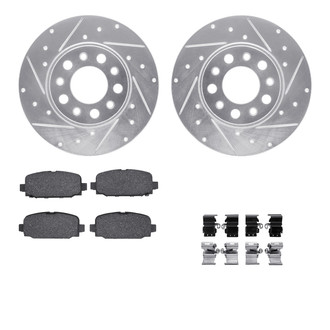 R1 Concepts® - Drilled and Slotted Brake Kit with 5000 OE Pads