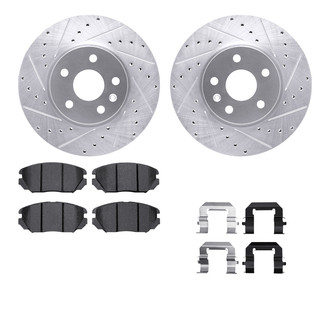 R1 Concepts® - Drilled and Slotted Brake Kit with Optimum OE Pads