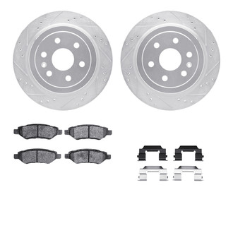 R1 Concepts® - Drilled and Slotted Brake Kit with 5000 OE Pads