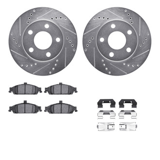 R1 Concepts® - Drilled and Slotted Brake Kit with Optimum OE Pads