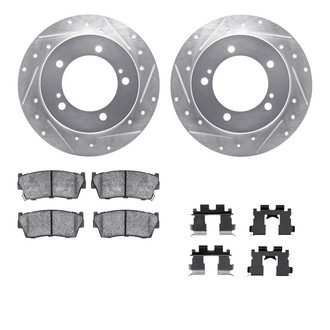 R1 Concepts® - Drilled and Slotted Front Brake Kit with 5000 OE Pads