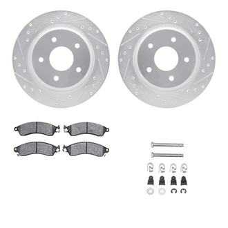 R1 Concepts® - Drilled and Slotted Brake Kit with Optimum OE Pads