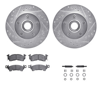 R1 Concepts® - Drilled and Slotted Brake Kit with Optimum OE Pads