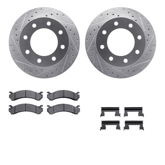 R1 Concepts® - Drilled and Slotted Brake Kit with 5000 OE Pads