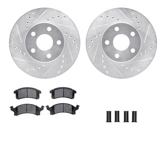 R1 Concepts® - Drilled and Slotted Brake Kit with Optimum OE Pads