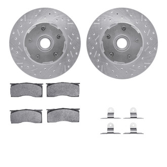 R1 Concepts® - Drilled and Slotted Brake Kit with 5000 OE Pads