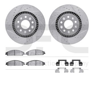 R1 Concepts® - Drilled and Slotted Brake Kit with Optimum OE Pads