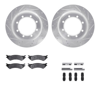 R1 Concepts® - Drilled and Slotted Brake Kit with 5000 OE Pads