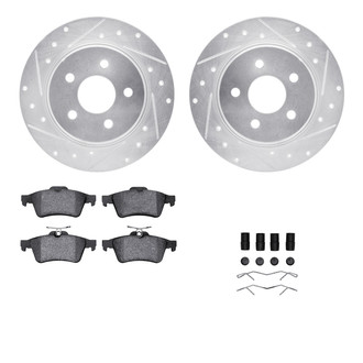 R1 Concepts® - Drilled and Slotted Brake Kit with 5000 OE Pads