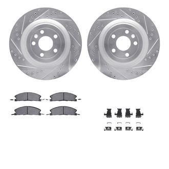 R1 Concepts® - Drilled and Slotted Brake Kit with 5000 OE Pads