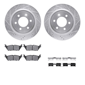 R1 Concepts® - Drilled and Slotted Brake Kit with 5000 OE Pads