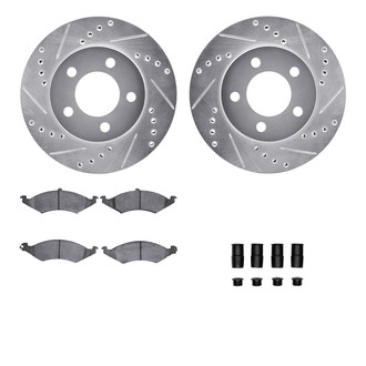 R1 Concepts® - Drilled and Slotted Brake Kit with Optimum OE Pads