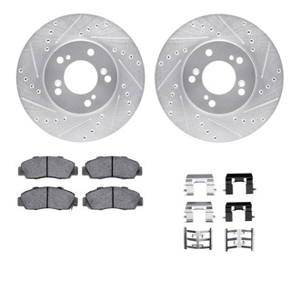 R1 Concepts® - Drilled and Slotted Brake Kit with Optimum OE Pads