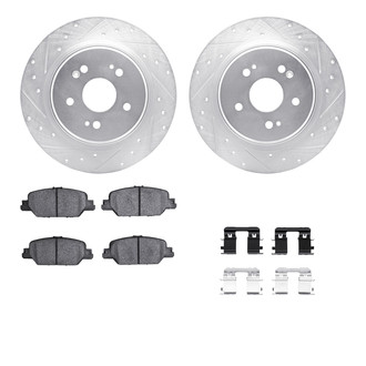 R1 Concepts® - Drilled and Slotted Brake Kit with 5000 OE Pads