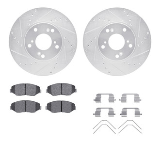 R1 Concepts® - Drilled and Slotted Brake Kit with 5000 OE Pads