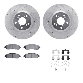 R1 Concepts® - Drilled and Slotted Brake Kit with Optimum OE Pads