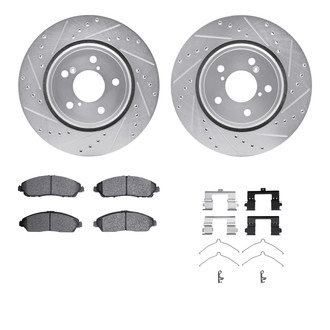R1 Concepts® - Drilled and Slotted Brake Kit with 5000 OE Pads
