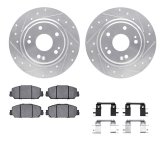 R1 Concepts® - Drilled and Slotted Brake Kit with 5000 OE Pads