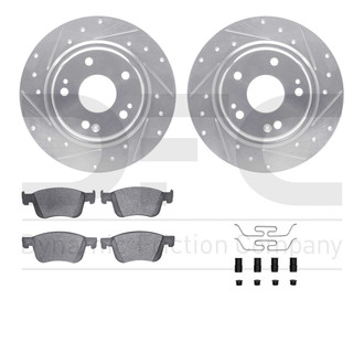 R1 Concepts® - Drilled and Slotted Brake Kit with Optimum OE Pads
