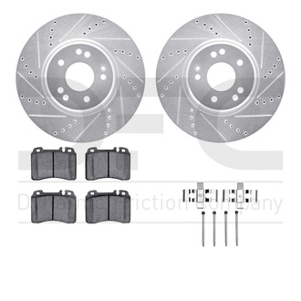 R1 Concepts® - Drilled and Slotted Brake Kit with Optimum OE Pads
