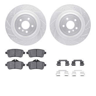 R1 Concepts® - Drilled and Slotted Brake Kit with 5000 OE Pads