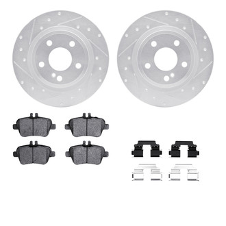 R1 Concepts® - Drilled and Slotted Brake Kit with 5000 OE Pads