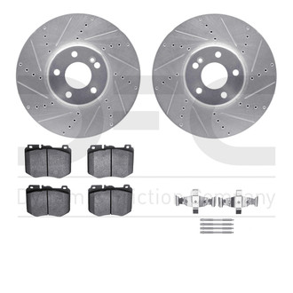 R1 Concepts® - Drilled and Slotted Brake Kit with 5000 OE Pads