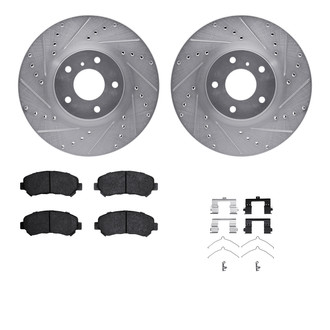 R1 Concepts® - Drilled and Slotted Brake Kit with Optimum OE Pads