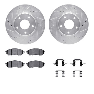 R1 Concepts® - Drilled and Slotted Brake Kit with Optimum OE Pads