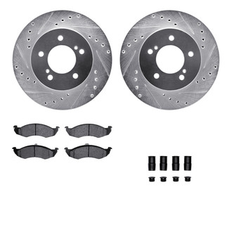 R1 Concepts® - Drilled and Slotted Brake Kit with Optimum OE Pads
