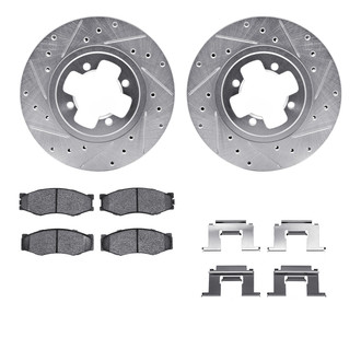 R1 Concepts® - Drilled and Slotted Brake Kit with Optimum OE Pads