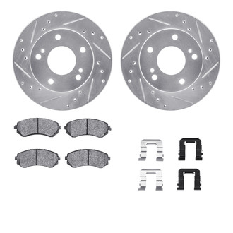 R1 Concepts® - Drilled and Slotted Brake Kit with Optimum OE Pads
