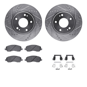 R1 Concepts® - Drilled and Slotted Brake Kit with 5000 OE Pads