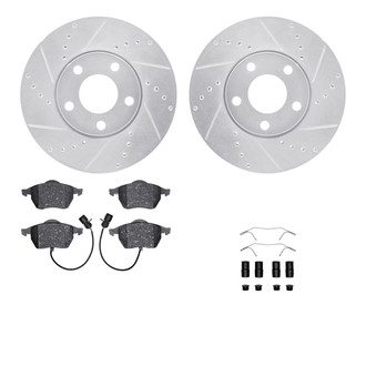 R1 Concepts® - Drilled and Slotted Brake Kit with Optimum OE Pads