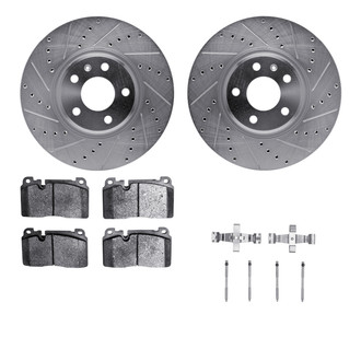 R1 Concepts® - Drilled and Slotted Brake Kit with 5000 OE Pads
