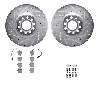 R1 Concepts® - Drilled and Slotted Brake Kit with Optimum OE Pads