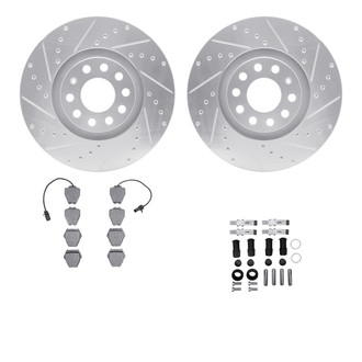 R1 Concepts® - Drilled and Slotted Brake Kit with Optimum OE Pads
