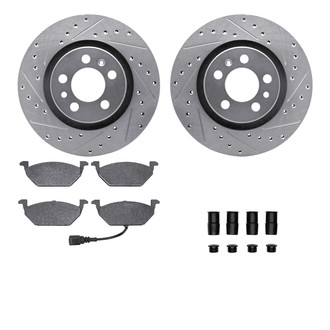 R1 Concepts® - Drilled and Slotted Brake Kit with Optimum OE Pads