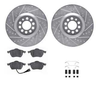 R1 Concepts® - Drilled and Slotted Brake Kit with Optimum OE Pads