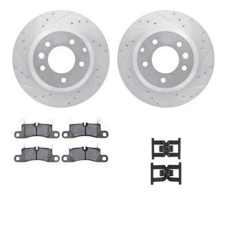 R1 Concepts® - Drilled and Slotted Brake Kit with 5000 OE Pads