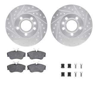 R1 Concepts® - Drilled and Slotted Brake Kit with Optimum OE Pads
