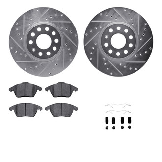 R1 Concepts® - Drilled and Slotted Brake Kit with Optimum OE Pads