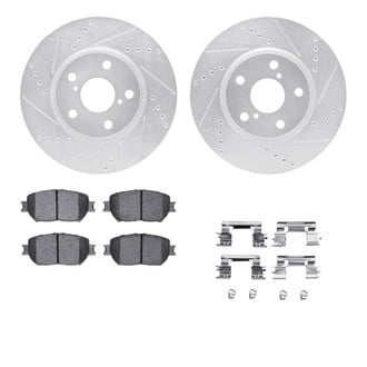 R1 Concepts® - Drilled and Slotted Brake Kit with Optimum OE Pads