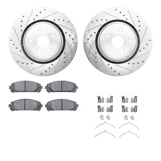 R1 Concepts® - Drilled and Slotted Brake Kit with Optimum OE Pads