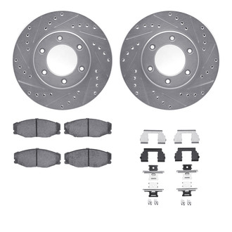R1 Concepts® - Drilled and Slotted Brake Kit with 5000 OE Pads