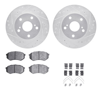 R1 Concepts® - Drilled and Slotted Brake Kit with Optimum OE Pads