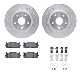 R1 Concepts® - Drilled and Slotted Brake Kit with Optimum OE Pads