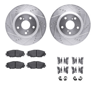 R1 Concepts® - Drilled and Slotted Brake Kit with 5000 OE Pads