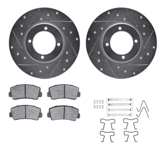 R1 Concepts® - Drilled and Slotted Brake Kit with 5000 OE Pads